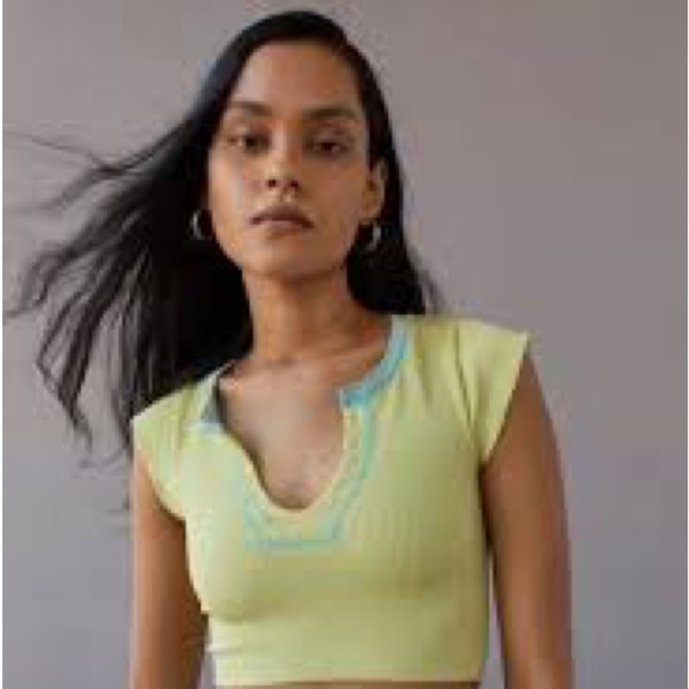 GREEN COLORWAY URBAN OUTFITTERS OUT FROM UNDER GO FOR GOLD TOP
